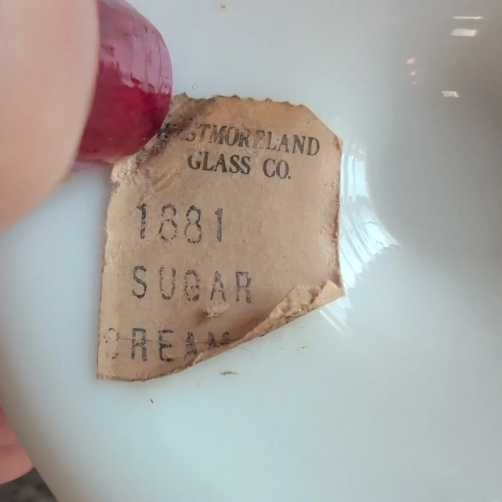 Westmoreland Glass Company Milk Glass Creamer Pitcher